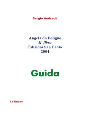 cover image of Angela da Foligno. Il libro.